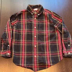 Crewcuts Black and Red Plaid Casual Shirt